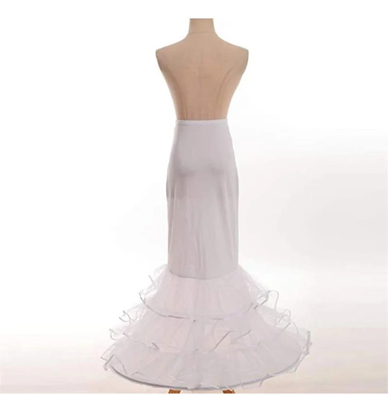 Sottoveste da sposa a sirena sottoveste sottogonna Cosplay Party Crinoline scivola con cerchio