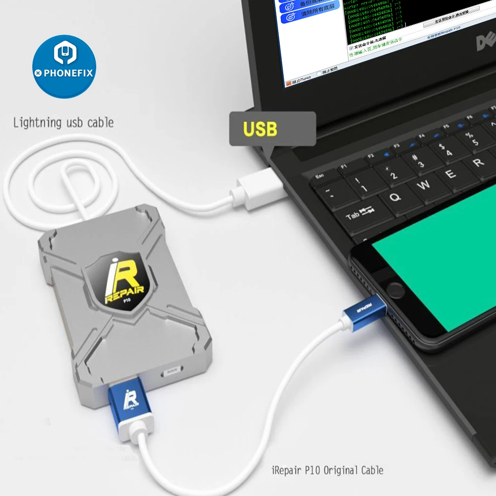 IRepair P10 DFU BOX iBox DFU per Il IPhone Ipxd SN Leggere e Scrivere One-Click Disimballare WiFi e Tutti I altri Dati Syscfg No Smontaggio