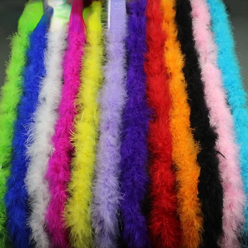 

10PCS DIY Colorful Plush Turkey Feather Boa Strip Party Home Bedroom Costume Decoration Festival