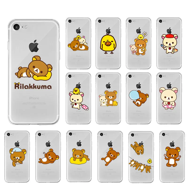 Yinuoda custodia per telefono di alta qualità cliente Rilakkuma per iPhone 5 5Sx 6 7 7plus 8 8plus X XS MAX XR 11 pro max