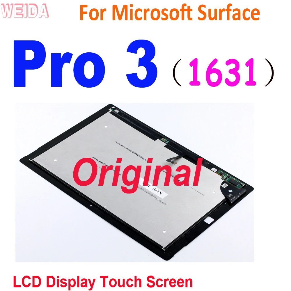 Original LCD For Microsoft Surface Pro 3 Pro3 1631 LCD TOM12H20 V1.1 LTL120QL01 003 LCD Display Touch Screen Digitizer Assembly