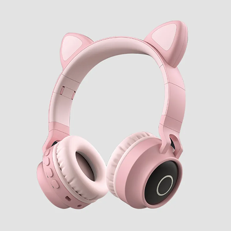 LED Cat Ears Noise Cancelling Headphones Bluetooth 5.0 Young People Kids Wireless Headset Support TF Card 3.5mm Plug With Mic f