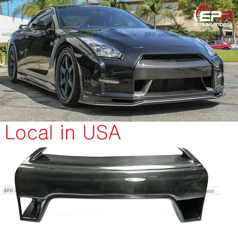 For Nissan R35 GTR 13-16 Carbon Fiber Front Bumper Nose Mesh Grill Cover Trim Grilles Bodykits Parts