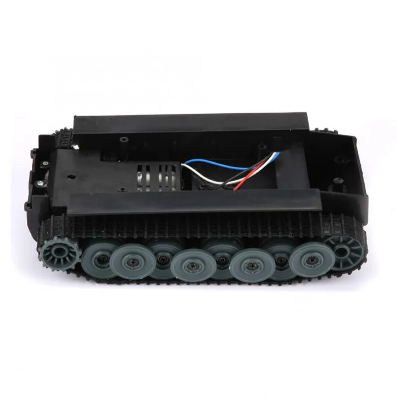 Tank Chassis 1:32 Smart Robot Acrylic Chassis Tank Truck With Rubber Crawler for Arduino Board for DIY KitGerma