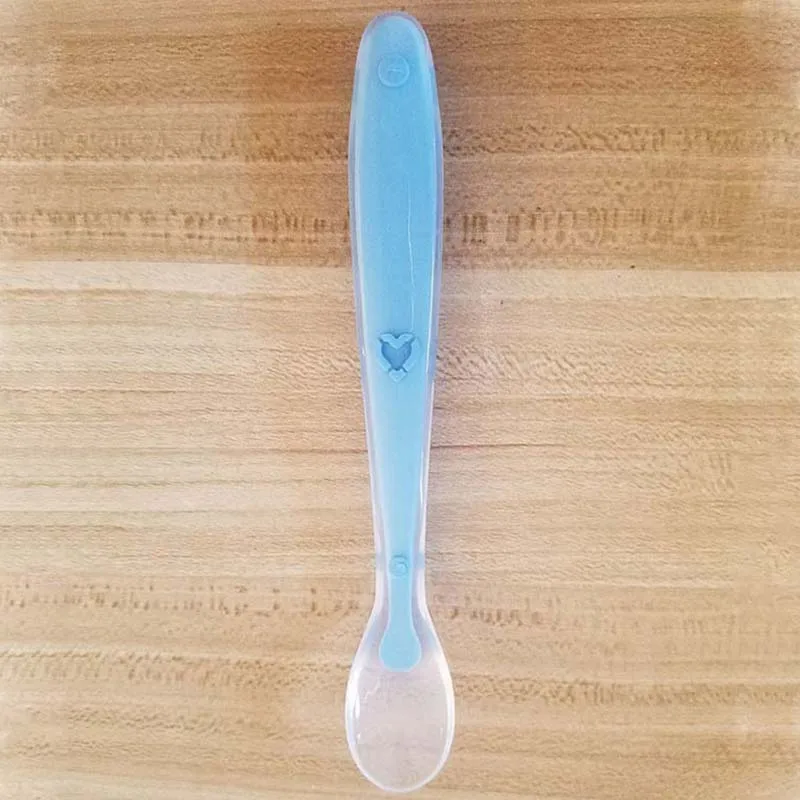 10Pcs 15.8Cm Infant Children Baby Silicone Soft Spoon Training Correction Feeding Meal Practice Food Water Milk Spoon