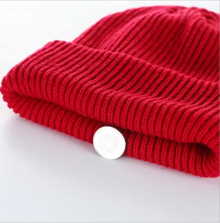 New Solid Knitted Warm Soft Trendy Winter Hats Simple Korean Style Women Casual Caps Elegant All-match Beanie Hip Hop Hat