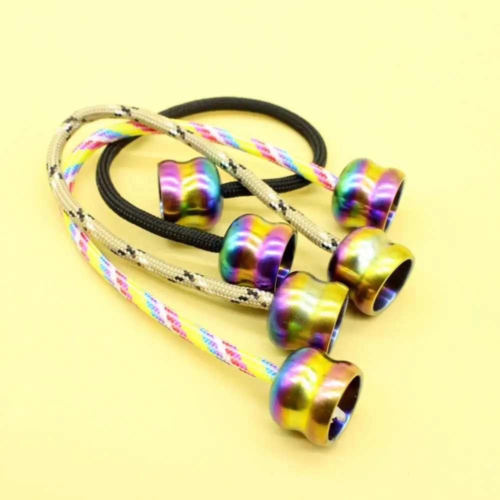 Popular fingertip begleri yo-yo Aluminum alloy toys worry beads finger skill paracord stress relief Toys for Children Kids Gift