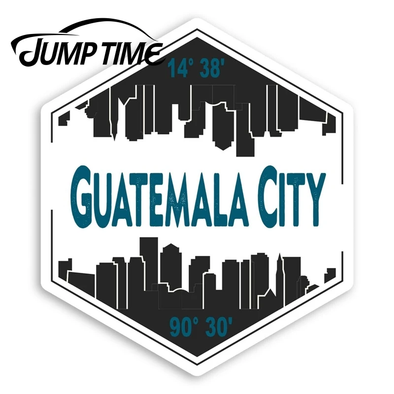 Jump Time Guatemala City Vinyl Stickers - Travel America Sticker LuggageDecal Car Window Bumper Car Accessories