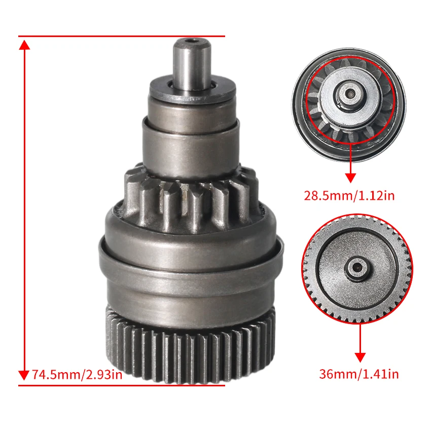 Motos Starter Drive Bendix For Suzuki RGV250 RGV250V(E1) V 1997 AG100 Address V100 1991-2000 31370-41D00 Motorcycle Accessories