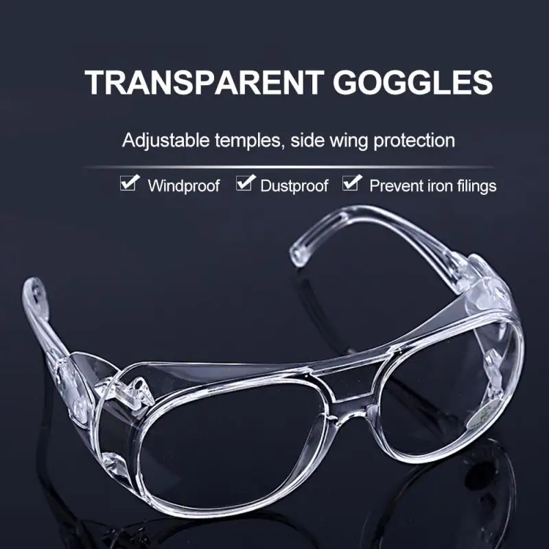 Cycling Glasses  Motorcycle Windshield Sand Dust Ski Goggles Transparent Goggles Sports Goggles Lens Anti-fog Coating