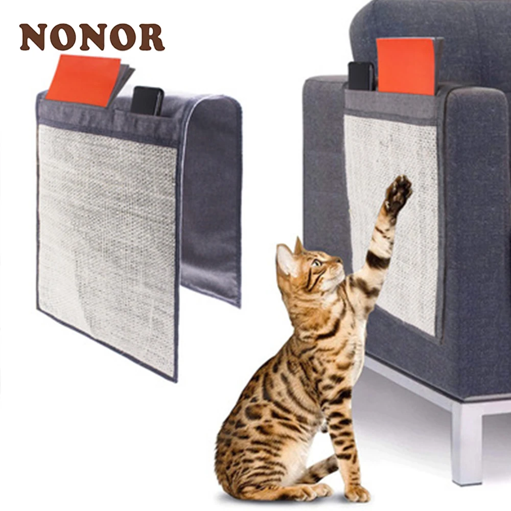 NONOR Cat Scratcher Sisal Mat Board Cats Paw Toy Sharpen Nails Scraper Sofa Furniture Protector Claw Care  когтеточка для кошек