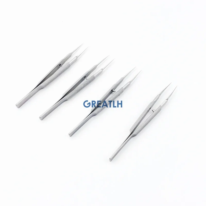 

5pcs/set 10.5CM ophthalmic micro tweezer forceps 12.5cm needle holder ophthalmic scissors microsurgical dental instruments