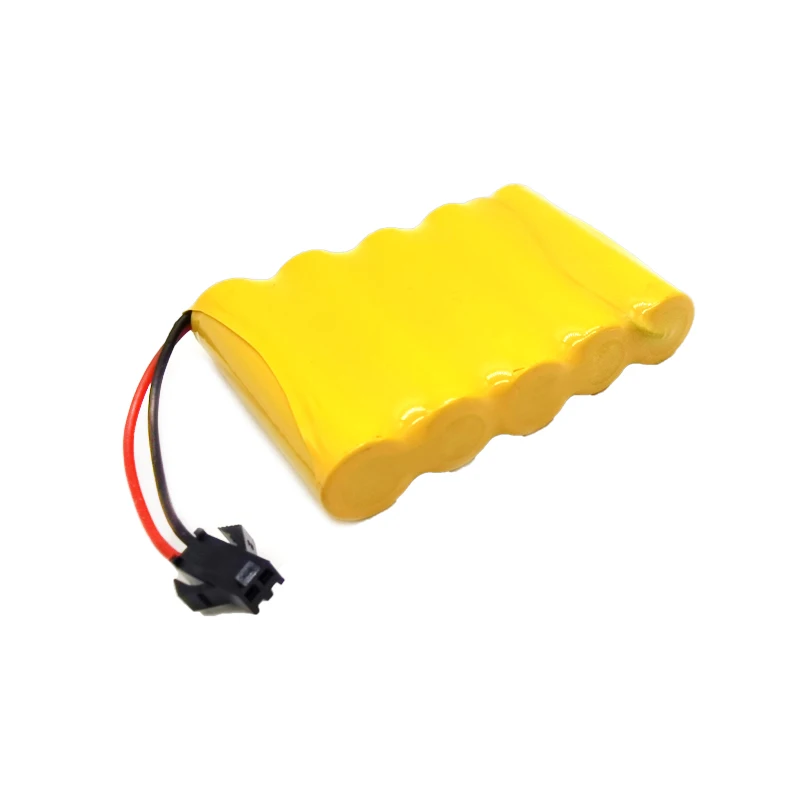 Bateria aa para carro, brinquedo, barcos, caminhões, tanque, robô, 6v, ni-cd, tomada sm, 2 peças, 6v, 700mah