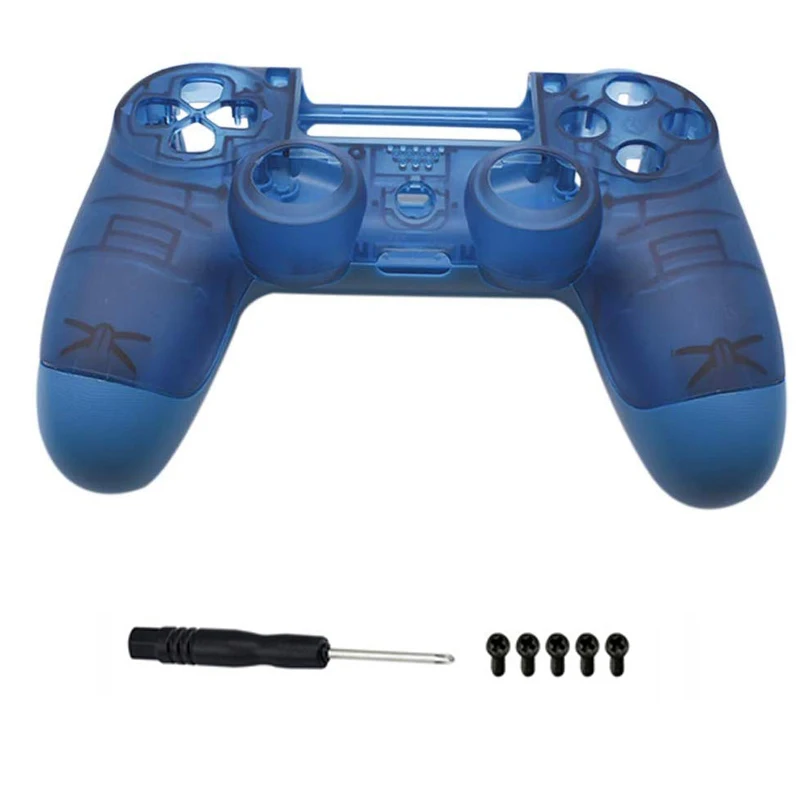 

Foggy Clear Blue PS4 PRO Housing Shell Faceplate Case Replacement for Playstation 4 Dualshock 4 Pro 4.0 V2 JDM 040 JDS 040