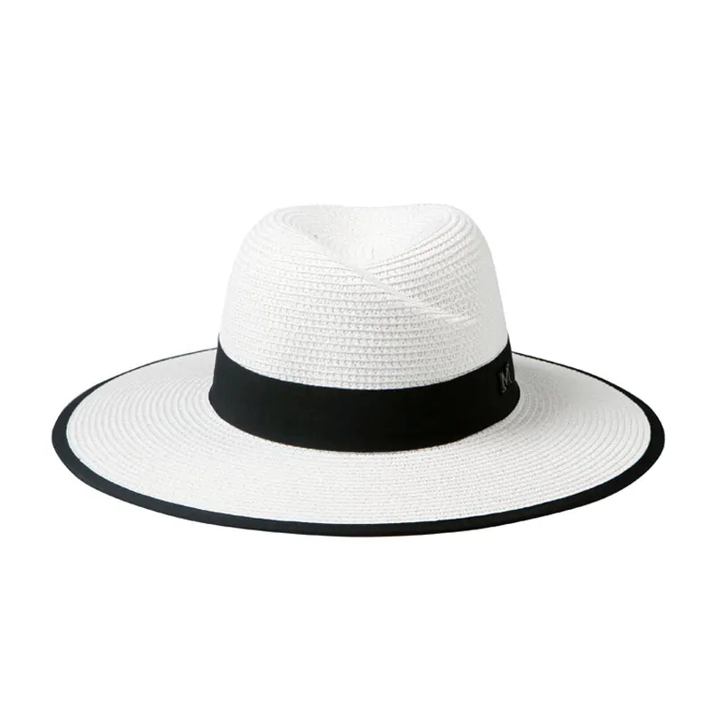 

New Spring And Summer Sun Hats Straw Hat European And American Retro Gold Braided Hat Female Loose Sunscreen Sunshade Visors Cap