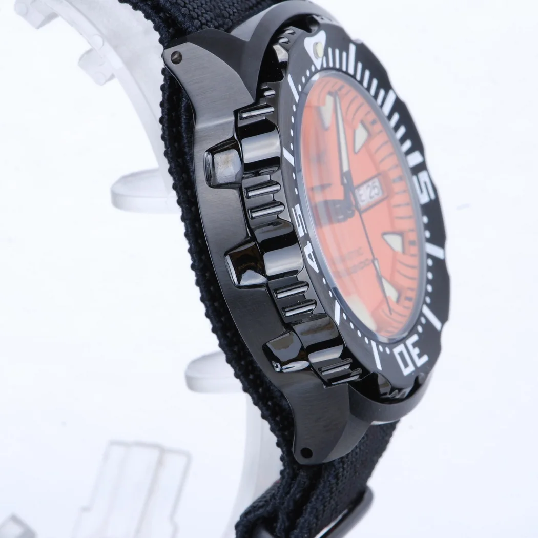 Heimdallr Men Diver Watch 45.3mm Automatic Mechanical Wristwatch 20Bar Waterproof C3 Luminous Sport Sapphire Mirror NH35