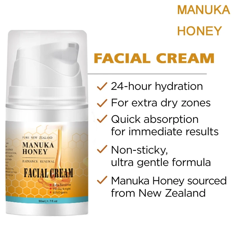 50g Honey Serum  Face Nourishing Hydrating Moisturizers Moisturizing Night Cream Skin Care Smooth Dried Skin Face Cream