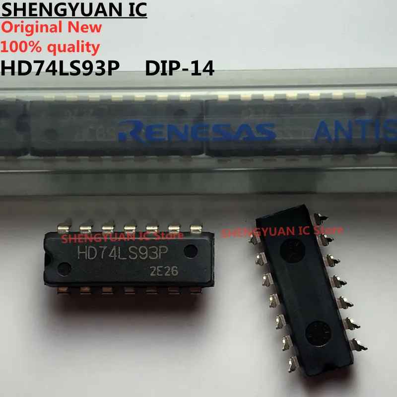 5 pcs/lot  HD74LS93P  HD74LS93 74LS93 DIP14  4-bit Binary Counter 100% new imported original 100% quality