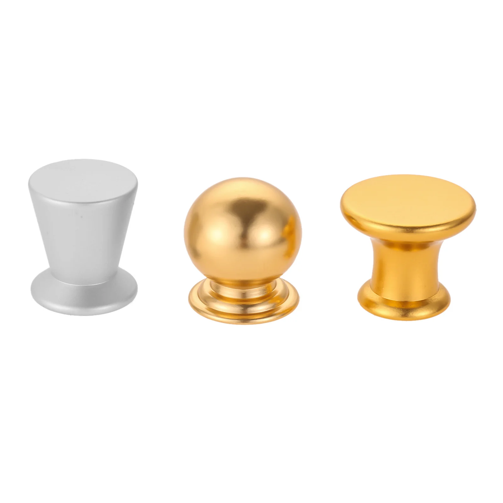 Mini Knob Furniture Pull Ball Handle w/screw Golden/Matte Aluminum Zinc Alloy 20-24mm Home Decor Kitchen Cabinet Drawer Bathroom