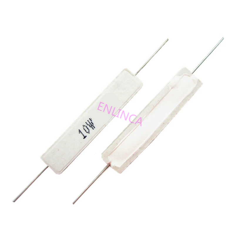 1pcs 10W 5% Cement Resistor Power Resistance 0.1 - 10K 0.1R 0.5R 10R 50R 0.22 0.33 0.5 1 2 5 8 10 15 20 25 30 100 1K 2K 3K ohm