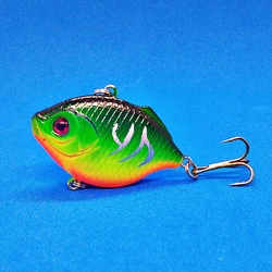 Plastic VIB Lures 4.5cm 8.5g vivid Vibrations Spoon Lure Fishing bait Bass Artificial Hard Bait Cicada lure VIB Bait 3D Eyes