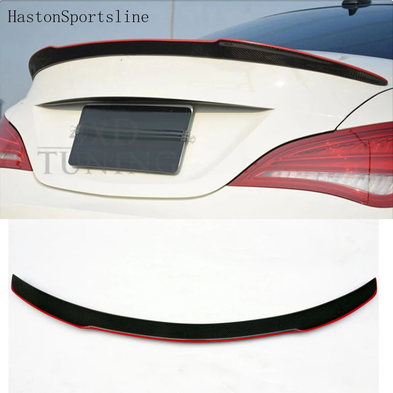 

W117 Modified FD Style Red Carbon Fiber Rear Trunk Luggage Compartment Spoiler Car Wing For Mercedes-Benz CLA W117 2013-2016