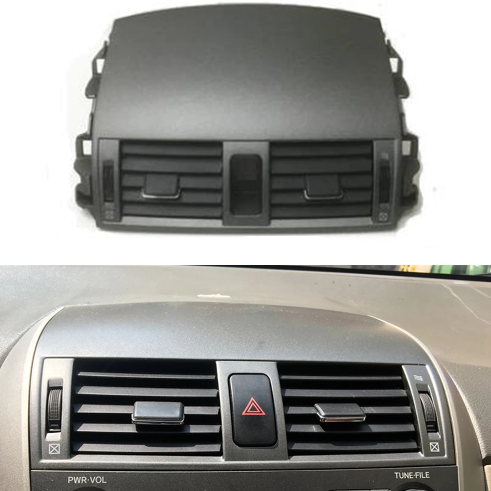 

Front Air Conditioning Center Outlet A/C Vent Assembly For Toyota Corolla 2007-2013 4 Door Sedan Dashboard Console Dash Cover