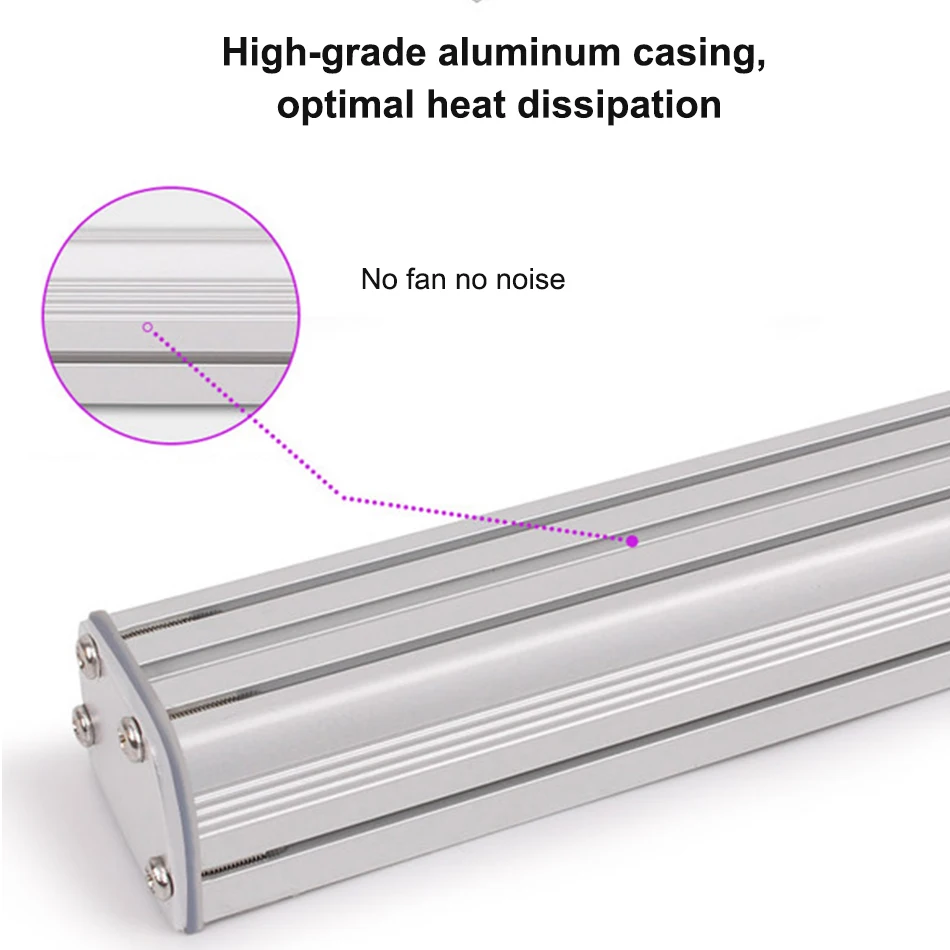 Imagem -05 - Led Cresce a Luz Espectro Completo Lâmpada para Plantas Tubo Barra Luz de Tira Interior Crescer Tenda Iluminação à Prova Impermeável Água Lâmpada Phyto 55 85 115cm