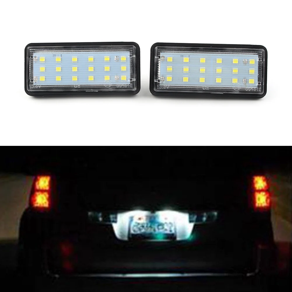 Car No Free  LED License Plate Light For Toyota Land Cruiser Prado J100 J120 J200 & For Lexus GX470 LX470 LX570