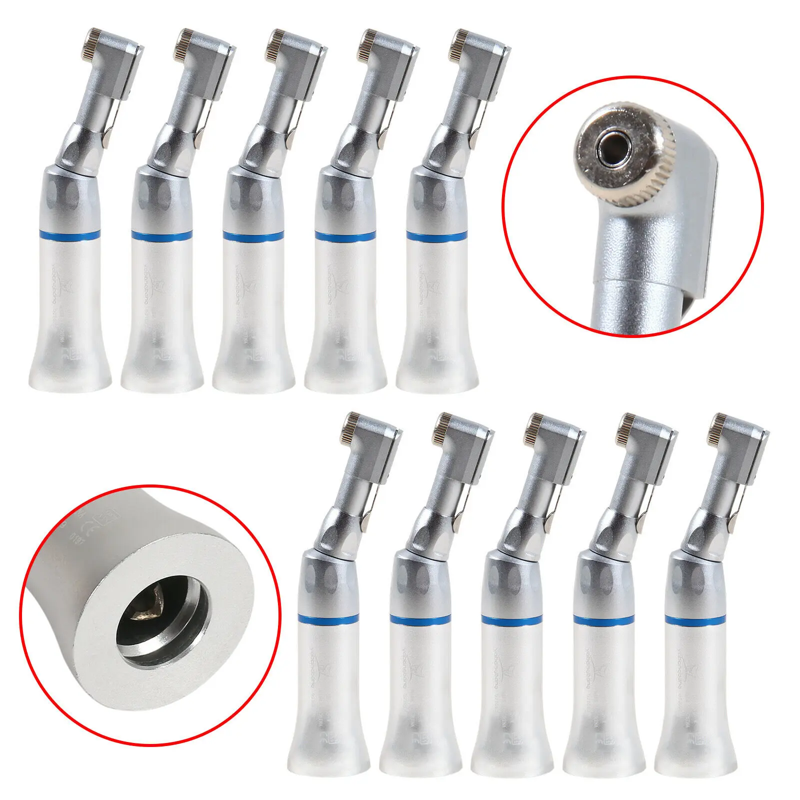 

1-10PCS NSK Style Dental Slow Low Speed Contra Angle Handpiece Latch E-type For Any Lab Motors