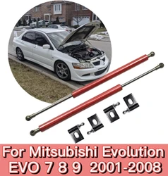 Modify Hood Struts For Mitsubishi Lancer Evolution VII VIII IX CT9A CT9W Bonnet Lift Support Cylinders Shock Absorber Gas Spring