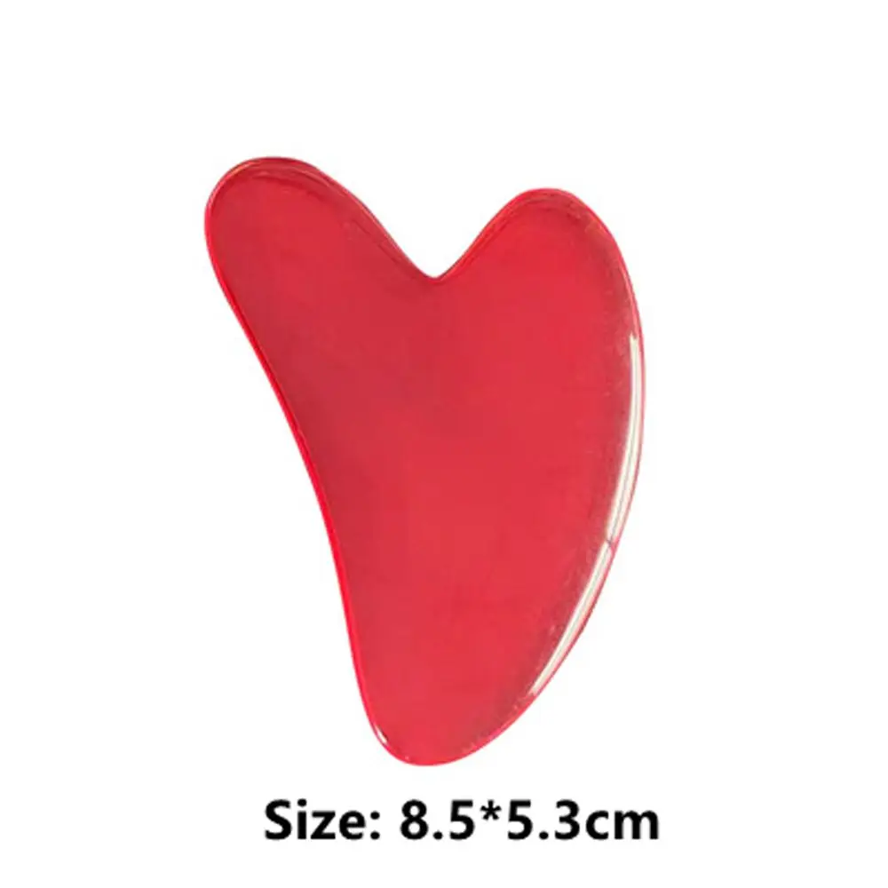 เครื่องมือดูแลผิวหน้าสำหรับผู้หญิง ทำจากเรซิ่น ใช้สำหรับนวดหน้า กระชับใบหน้า ยกกระชับผิวหน้า ขูดผิวด้วยขี้ผึ้ง  แผ่นขูดกัวซา นวดตัว