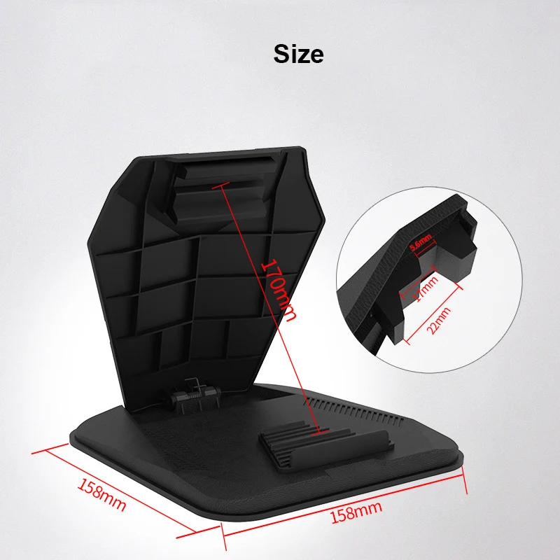 Universal Tablet Phone Holder Dashboard Mount Smartphone Holder Anti Slip Mobile Phone Stand GPS For For 3-9.7 Inch