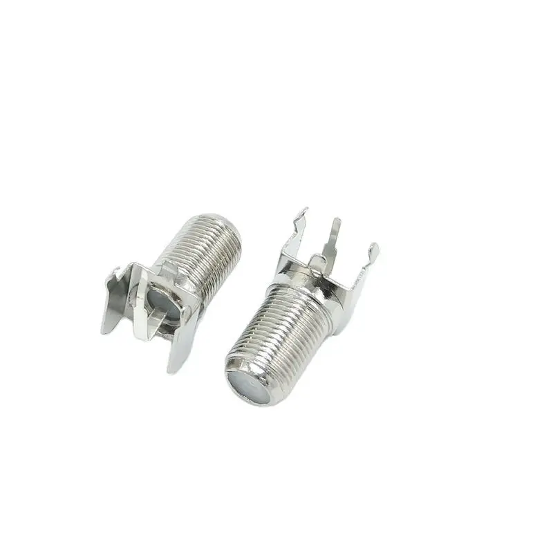 20pcs 3pin F Type Connector Right angle F Type Female Connector Mount For TV DVB Satellite Receiver