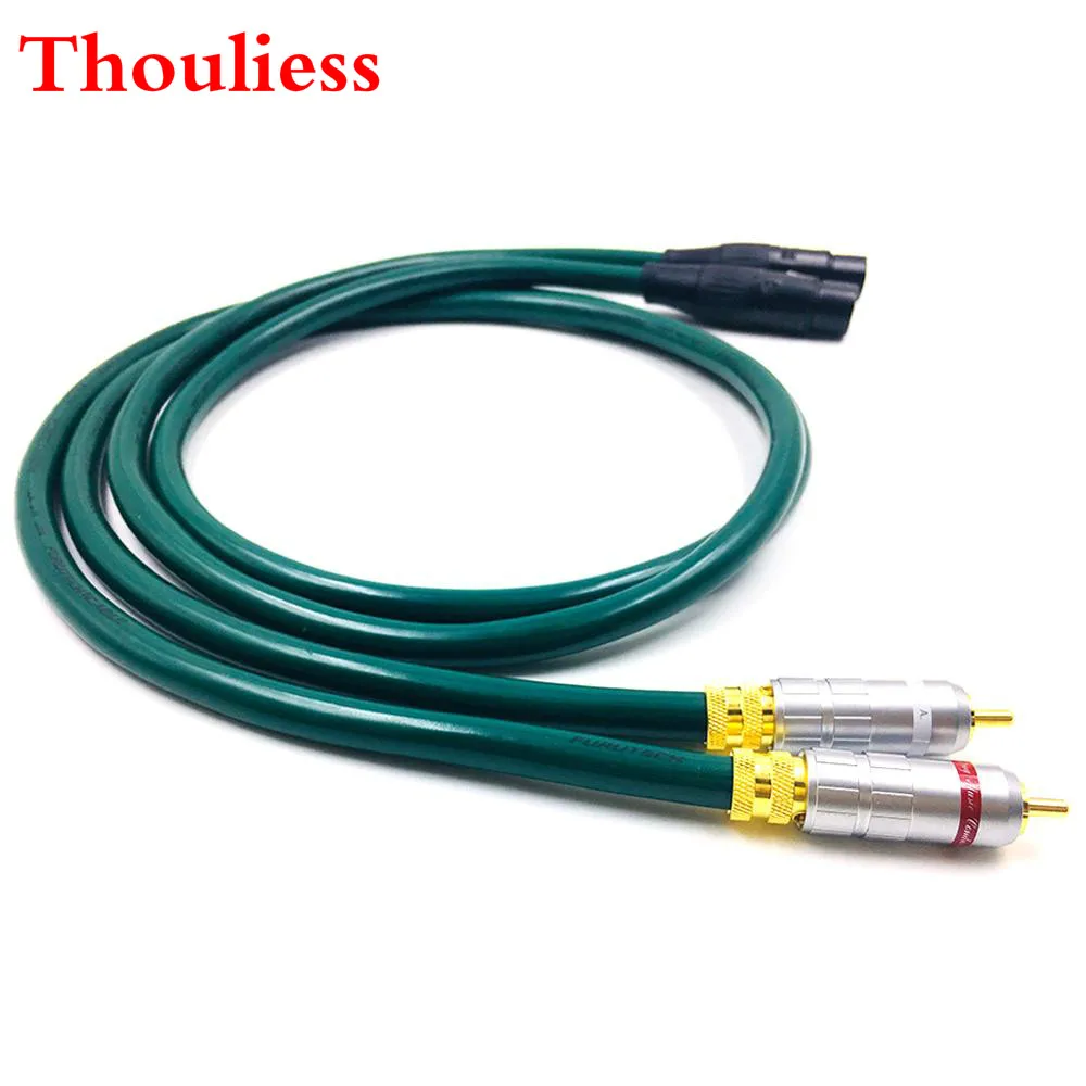 

Thouliess Pair HIFI Type-016 RCA to XLR Female Balacned Interconnect Cable 3pin XLR to RCA Audio Cable with FURUTECH FA-220