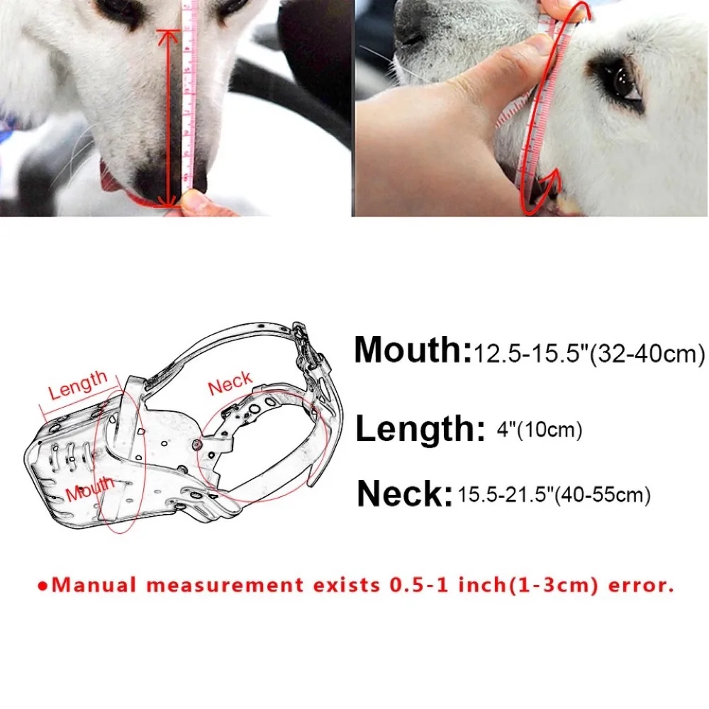 Cowhide Dog Muzzle  German Shepherd Protective Bite Pad Durable Bite Resistant Breathable ​Interactive Dog Accessories