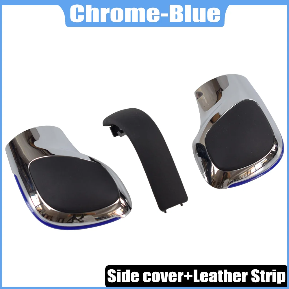 Auto Rot/Blau Schaltknauf Schalthebel Chrom Matt für VW Golf 6 7 R GTI Passat B7 B8 CC R20 Jetta MK6 GLI DSG Abdeckung Emblem – Detail 26