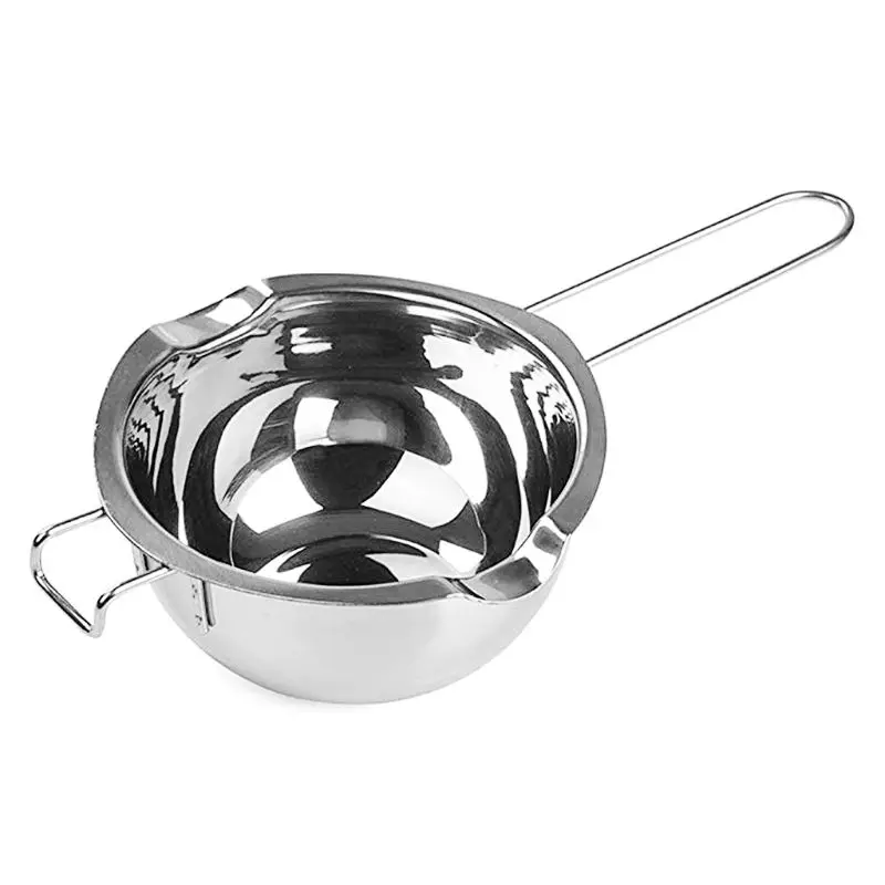 New Long Handle Wax Melting Stainless Steel Pot DIY Scented Candle Soap Chocolate Butter Handmade Soap Tool