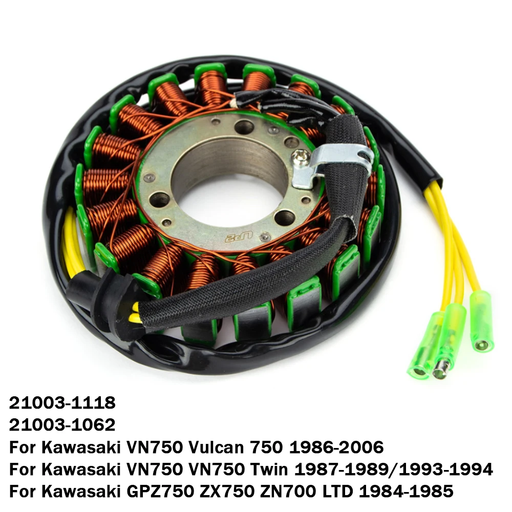 Magneto Generator Stator Coil For Kawasaki VN750 Vulcan 750 Twin ZN700 LTD GPZ750 ZX750 GPZ ZX VN 750 21003-1062 21003-1118