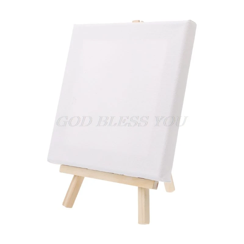 Mini Canvas And Natural Wood Easel Set For Art Painting Drawing Craft Wedding Supply Drop Shipping