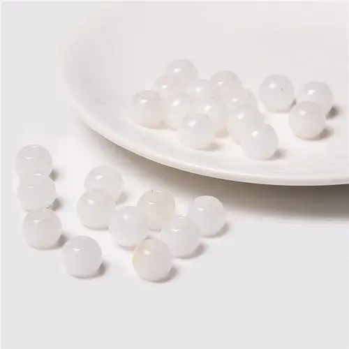 10pcs/Lot 8x14mm 5mm Big Hole Natural Round Jades Jaspe Stone Crystal Spacer Beads Charm Pendant For Jewelry Making Accessories - Image 34