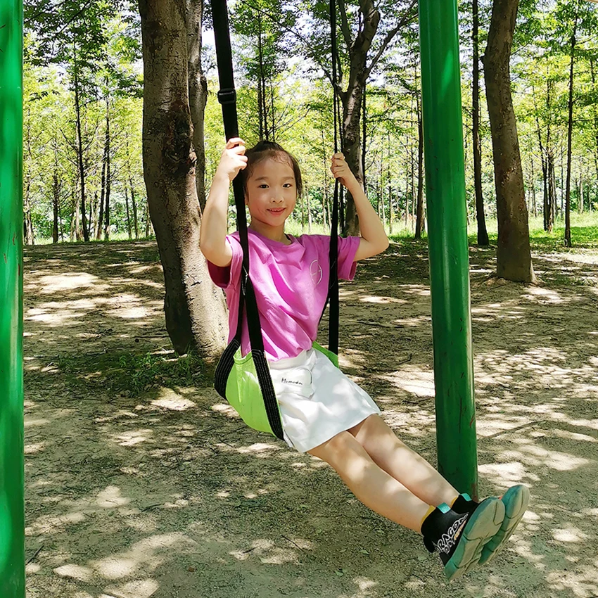 Kid Xoay Ghế Hạng Nặng Với Dây Đeo Có Thể Điều Chỉnh 122-153Cm, ngoài Trời Sân Chơi Xoay Bộ Phụ Kiện Móc Treo, Hỗ Trợ 55Kg
