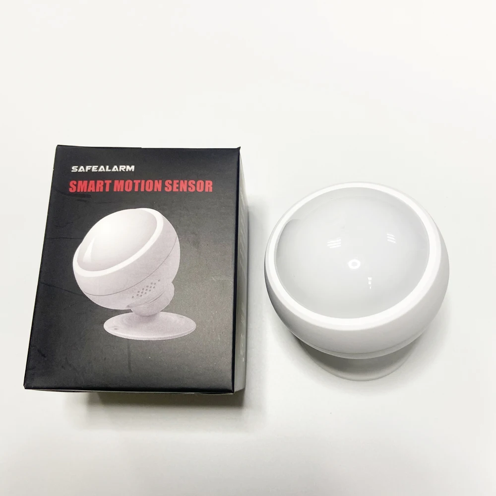 1Pcs Tuya Mini PIR Motion Detector Indoor WiFi Human Movement Infrared Sensor For Home Security Intruder Alarm APP Warning