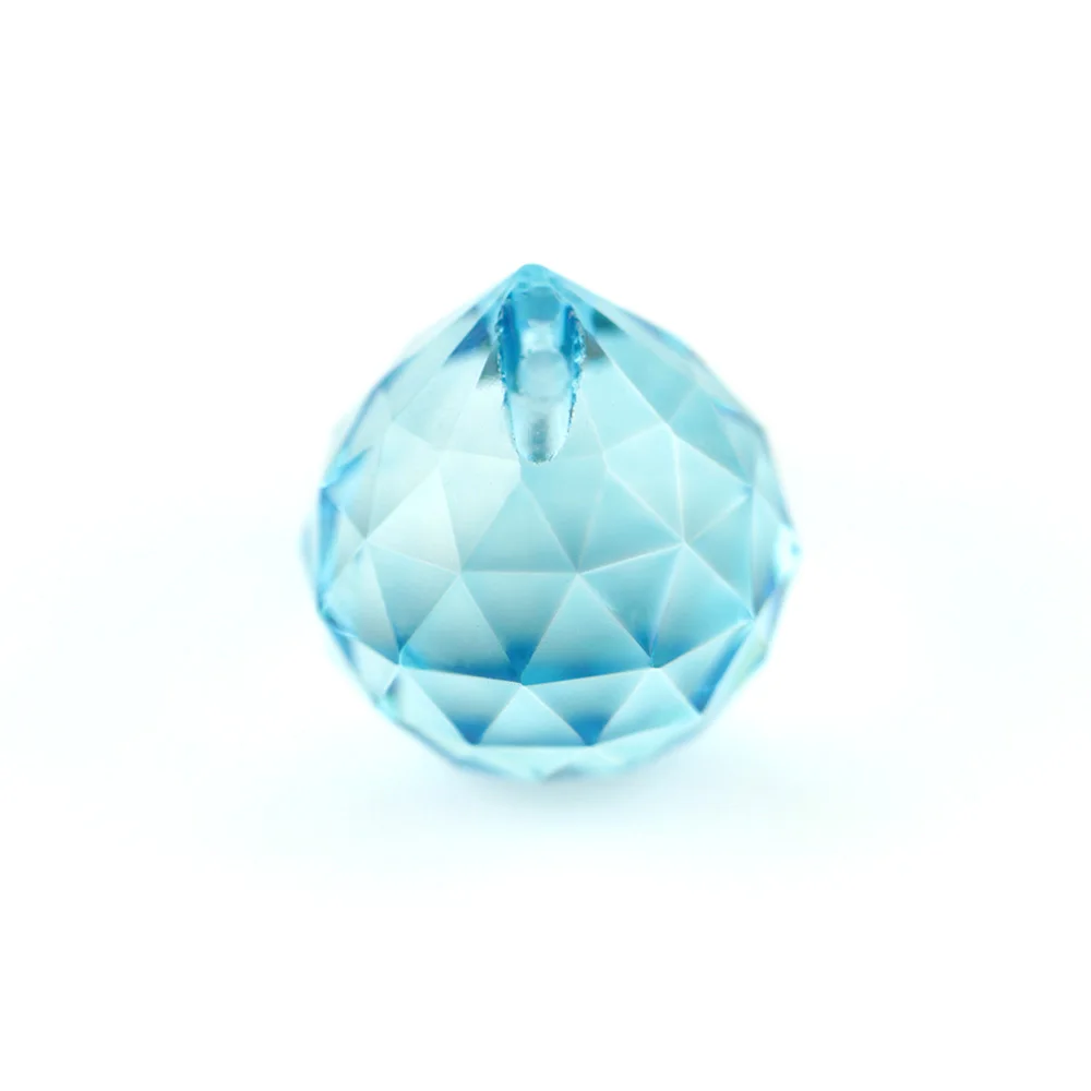 Crystal Chandelier Faceted Ball 1pc 20mm Various Color Feng Shui Glass Feng Shui Ball Prisms Pendant Home Wedding Decorations