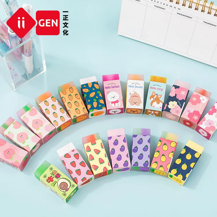 Stationery Sakura Cartoon Eraser 36 PCS Cute Eraser Student Stationery Correction Eraser Japanese Cute Stationary Novelty Items