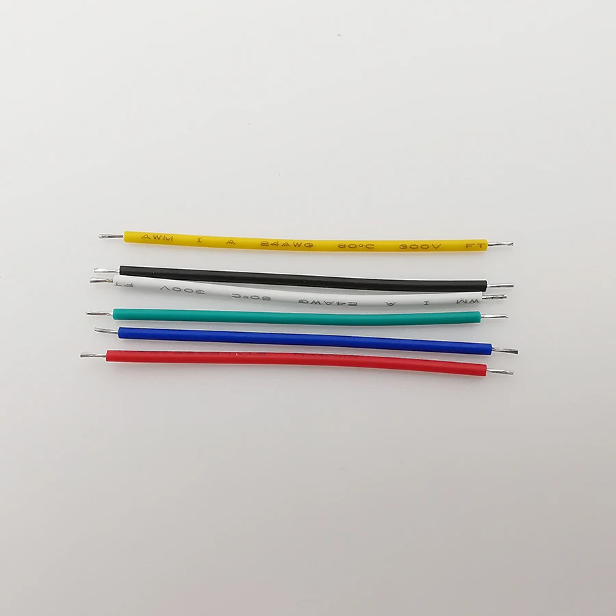 100Pcs Tin-Plated 24AWG Wire Breadboard PCB Solder Cable Electronic Wires Length 5CM 8CM 10CM 15CM 20CM