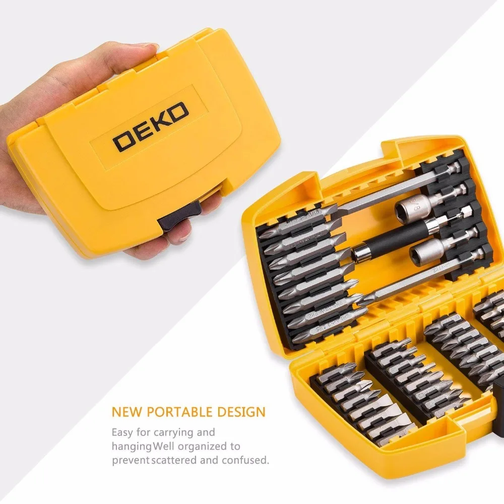 DEKO 46 in 1 Set di Cacciaviti A Croce/Intaglio Bit Con Magnetico Multi Tool Home Elettrodomestici Riparazione Kit Utensili A Mano