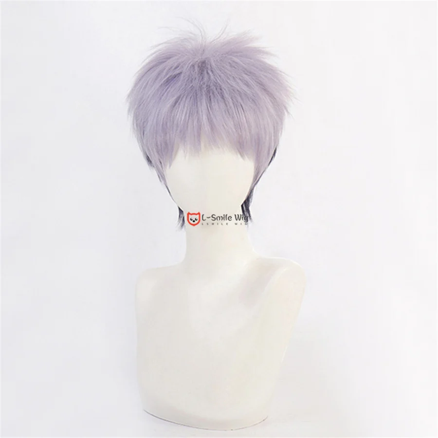 Cos Takashi Mitsuya Short Wig With Earring Cosplay Costume Heat Resistant Synthetic Hair Men Women Wigs + Wig Cap