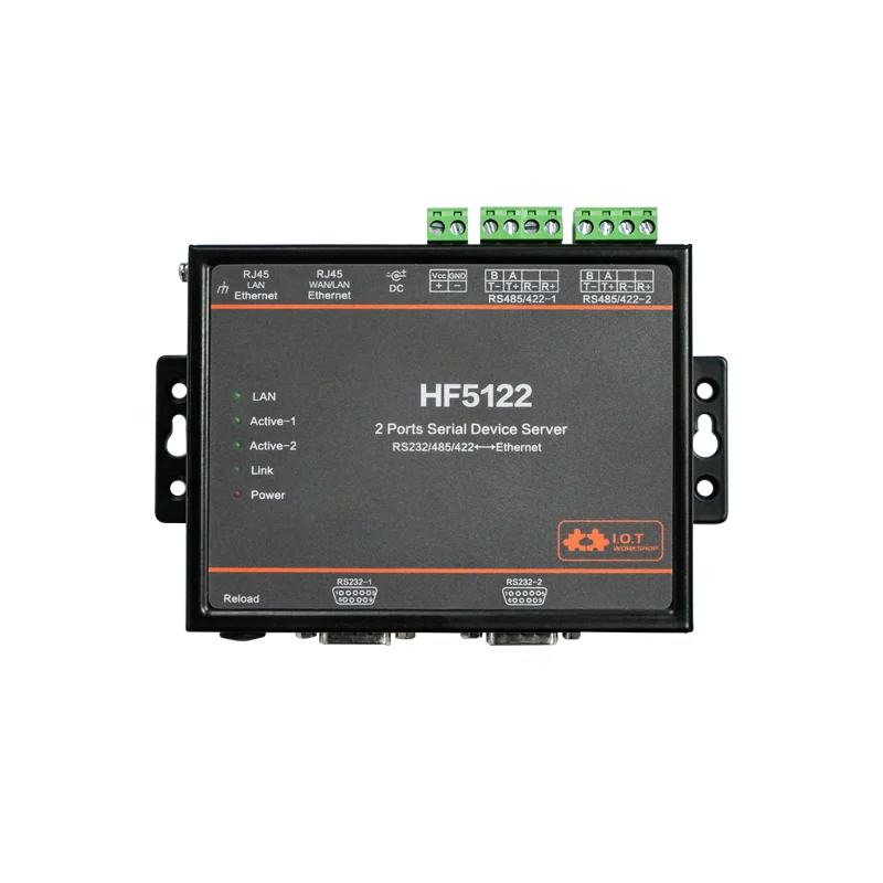 modbus conversor de transmissao industrial serial para rj45 ethernet rtos serial portas hf5122 rs232 rs485 rs422 01