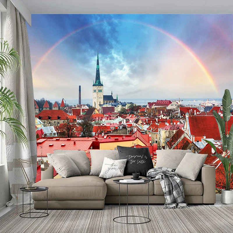 Custom 3D Mural Wallpaper City - Home Textiles City review and price